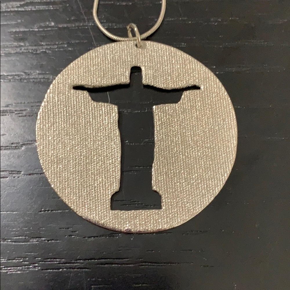 Necklace silver color with pendant